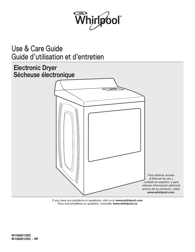 Whirlpool WGD7300DWWW Washer Dryer Owner's Manual Manualzz