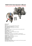 RCGF 21CC-Twin Operator's Manual
