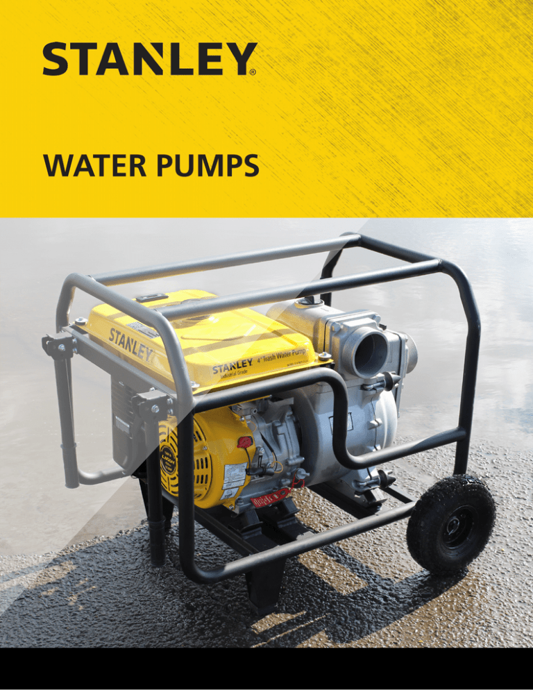 Stanley Water Pumps, powered by Lifan Manualzz