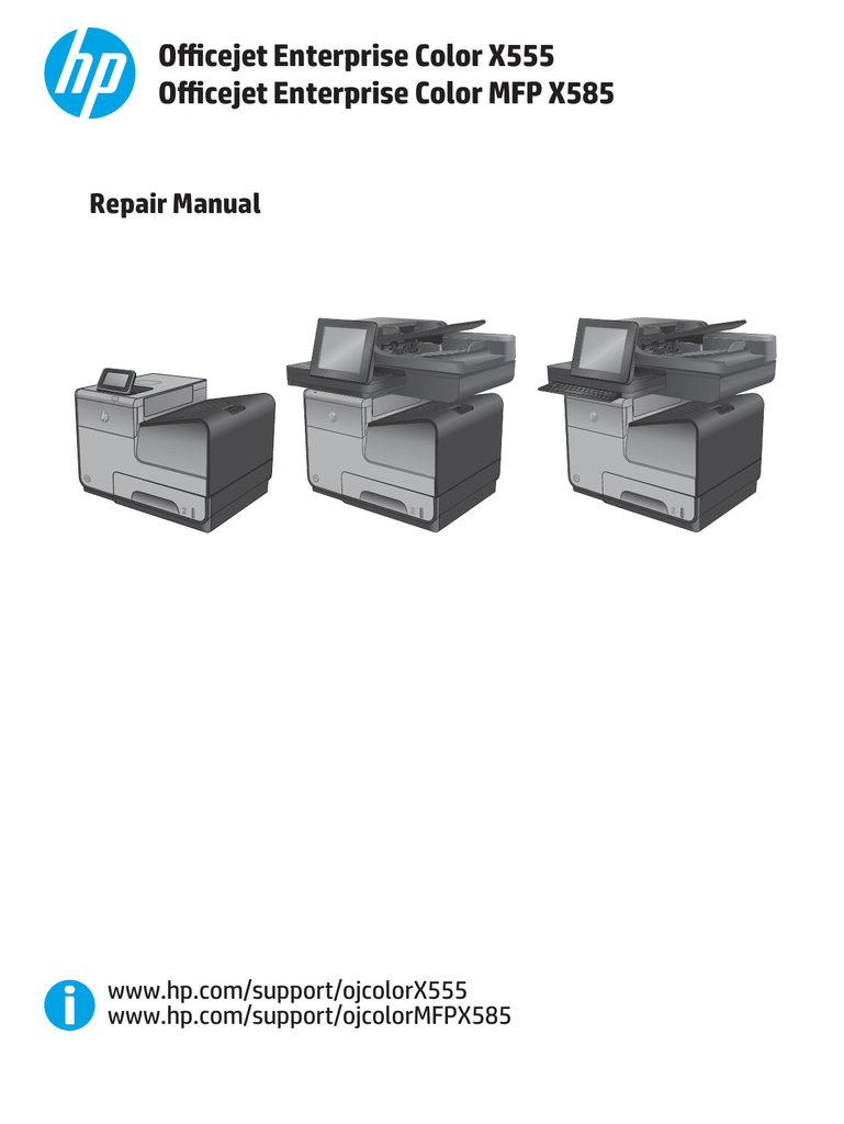 HP Officejet Pro X476 Parts /& Diagrams X576 Service Manual