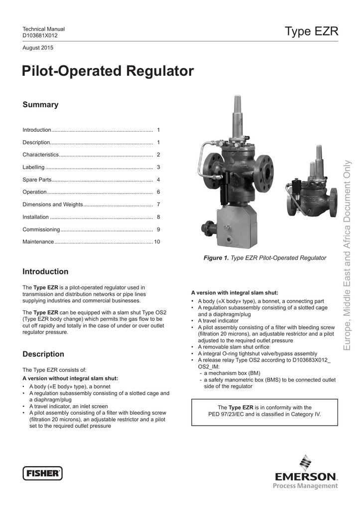 PilotOperated Regulator Manualzz