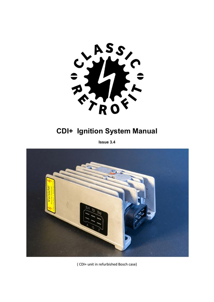 CDI+ Ignition System Manual Manualzz