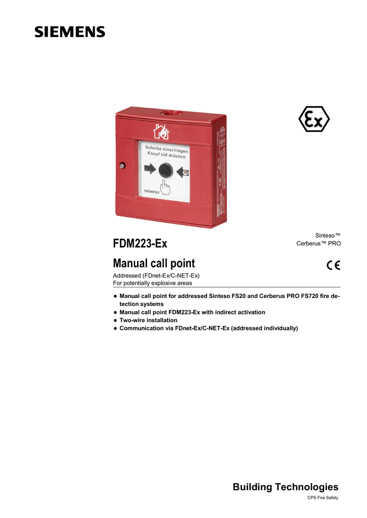 Manual Call Point Fdm223 Ex Manualzz