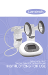 Lansinoh Signature Pro Double Electric Breast Pump Instructions