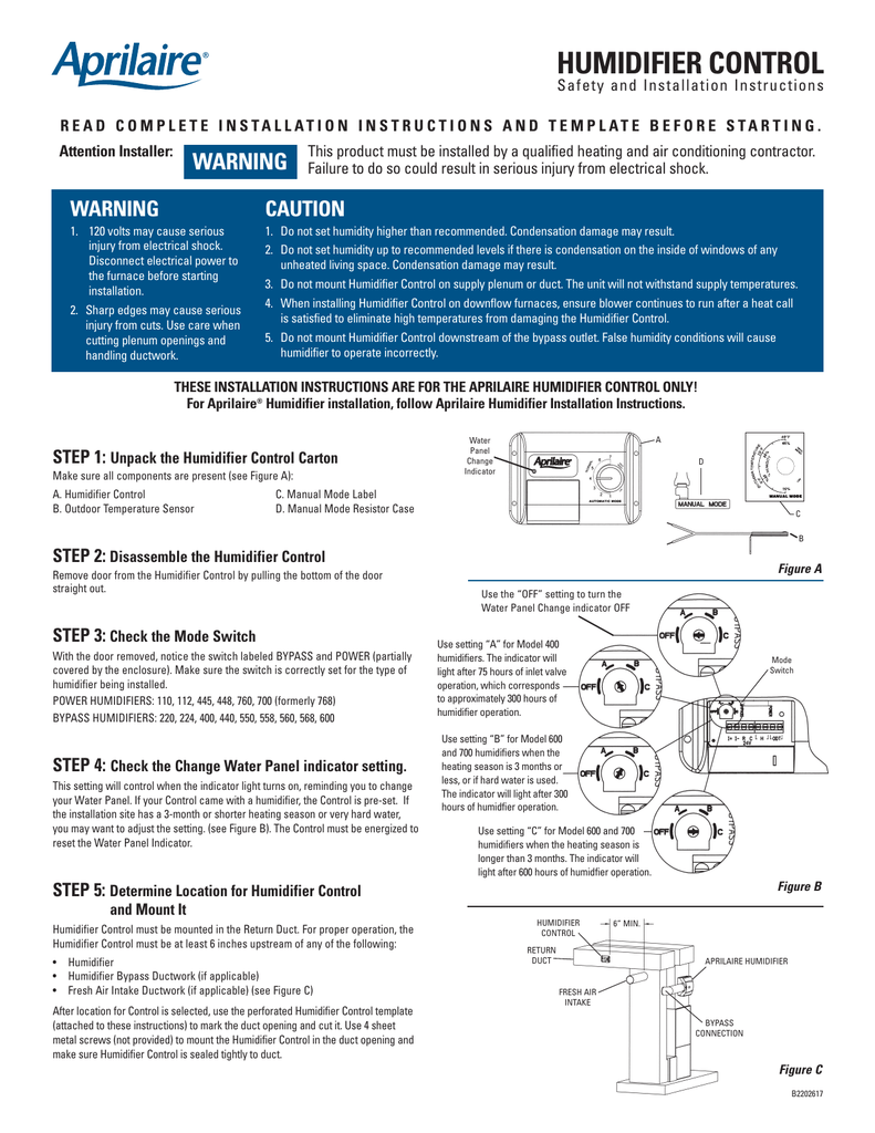 Aprilaire 558 Wiring Diagram