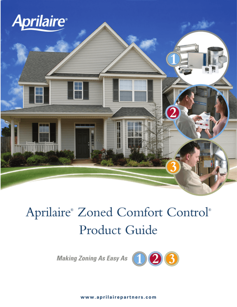 Aprilaire Zoned Comfort Control Product Guide | Manualzz