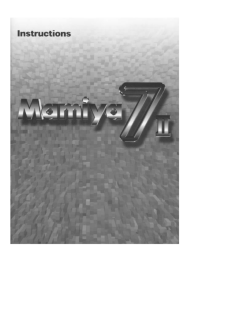 mamiya 7 ii manual