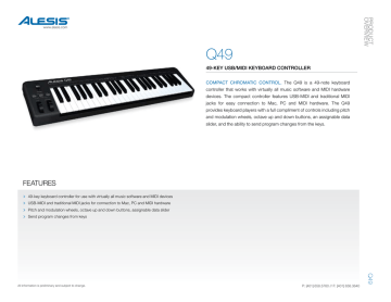 Alesis q49 usb midi keyboard controller software - chicksapje