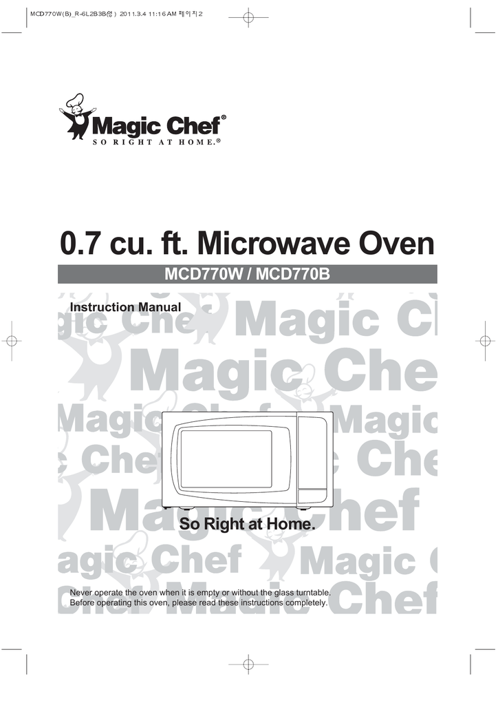 MAGIC CHEF MCD1611B 1.6 Cubic-ft, 1,100-Watt Microwave with