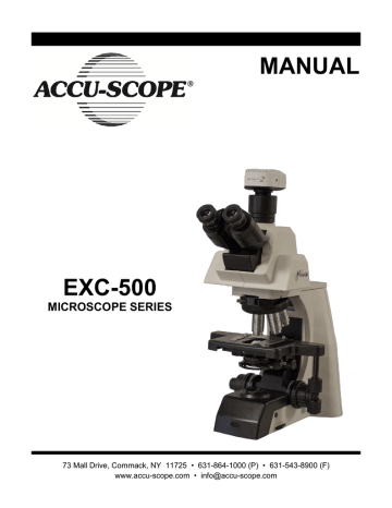 Accu-Scope EXC-500 User manual | Manualzz