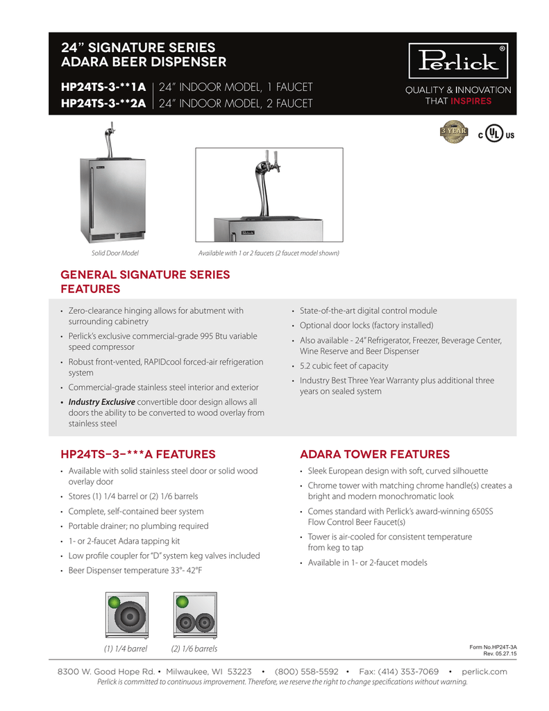 perlick hp24ts