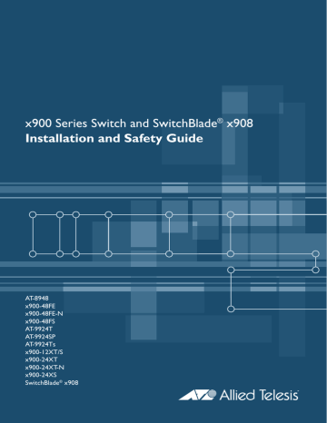 AT-8948 & AT9900 Series Installation and Safety Guide | Manualzz