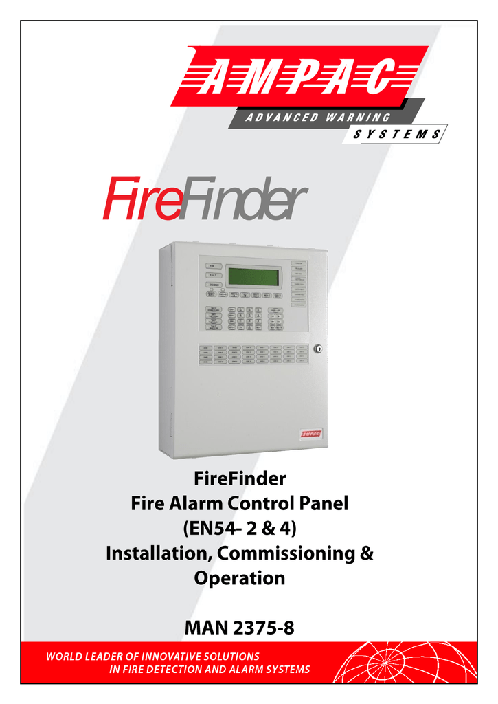 Ampac FireFinder EN Install & Operation Manual | Manualzz