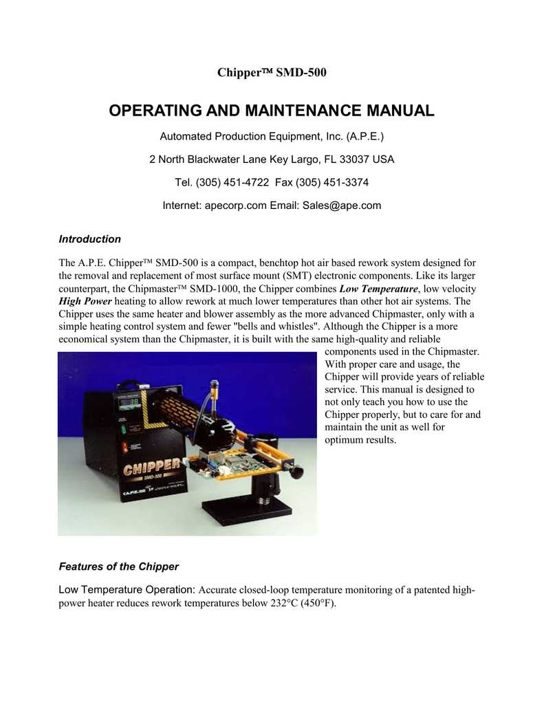 Chipper Smd 500 Manualzz Chipper Smd 500 Manualzz