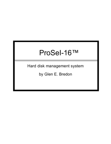 ProSel 16 Users Manual | Manualzz