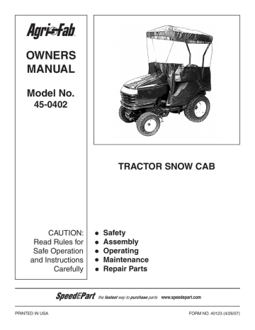 736030 Owners-Snow Cab.pdf | Manualzz