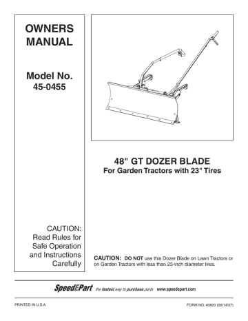 736031 GT Snow Blade.pdf | Manualzz