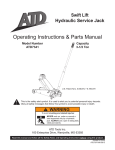 ATD Tools ATD7341 Operating Instructions &amp; Parts Manual