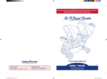 Baby trend sit n stand double stroller outlet instructions