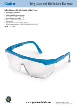 Graham Field Safety Glasses Product sheet