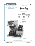 Koffee-King Modular 8573, 8572, 8571, 8543, 8542 Owners Manual