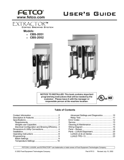 fetco cbs 2052