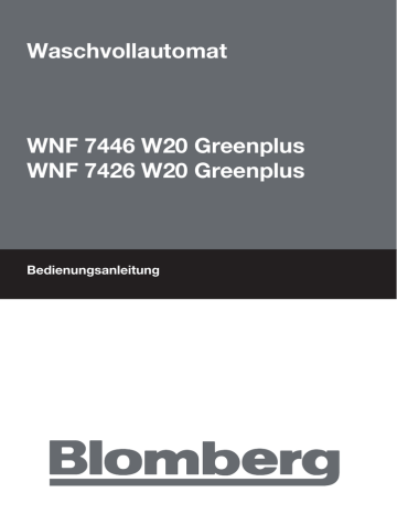 Blomberg WNF 7426 W20 Greenplus Bedienungsanleitung | Manualzz