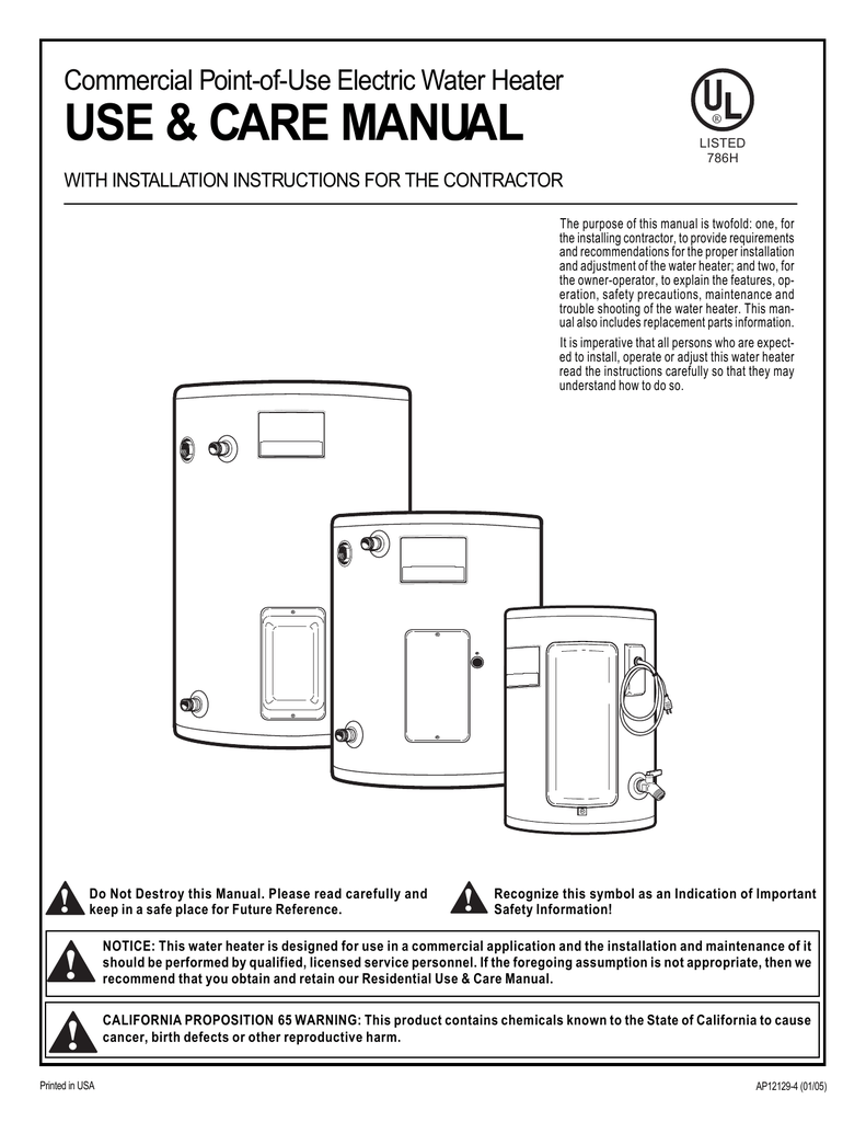 Rheem Commercial Point of Use 10 gal. 120-Volt 2kW 1 Phase Electric Tank Water Heater