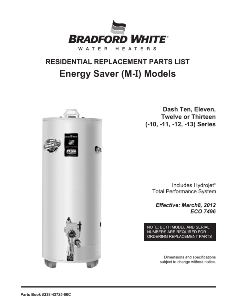 Bradford White MI40T6FBN, MI303T6FBN, MI404T6FBN, MI403S6FBN, M