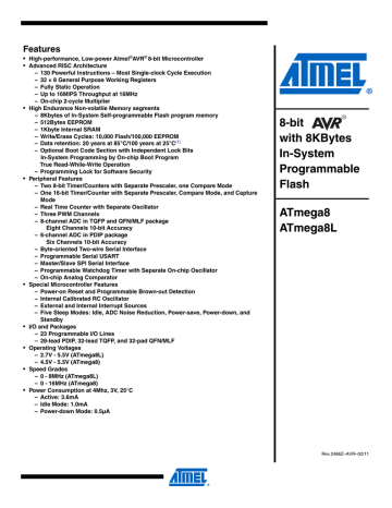 atmega8.pdf (5.51 MB) | Manualzz