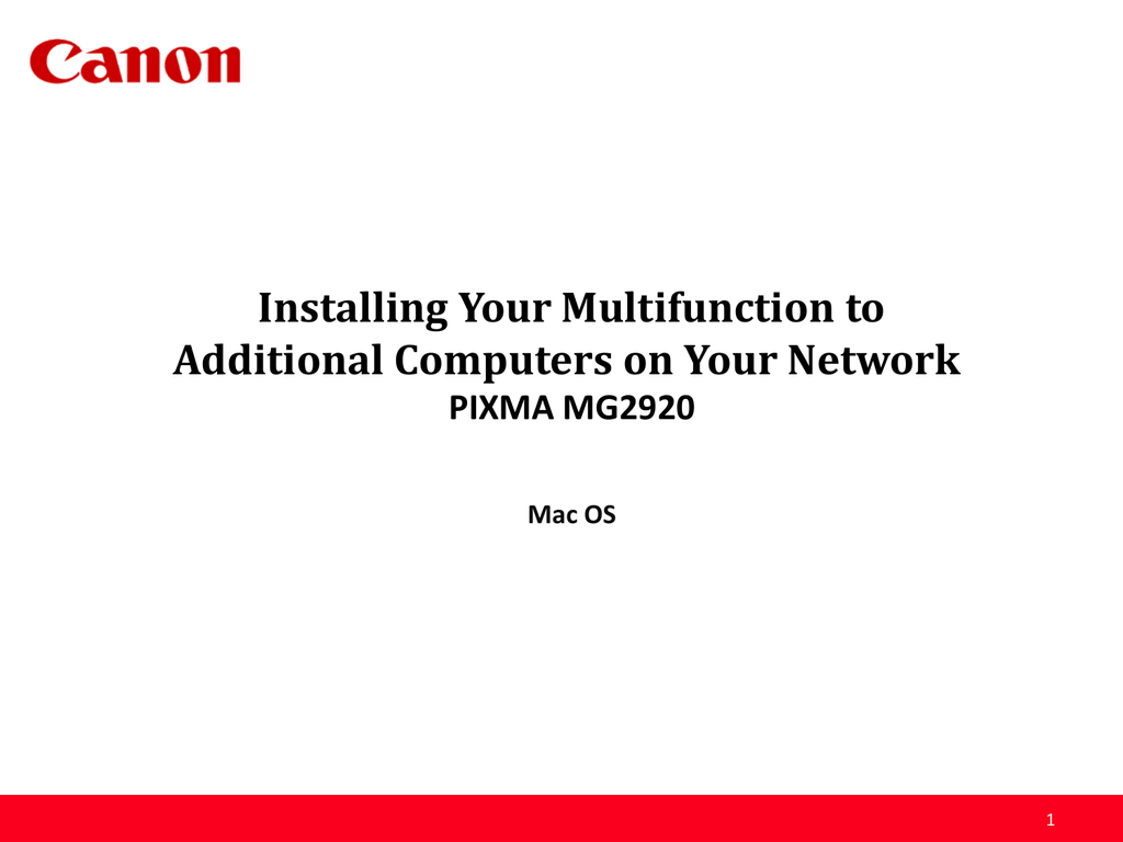 Canon MG2920 Printer User manual | Manualzz