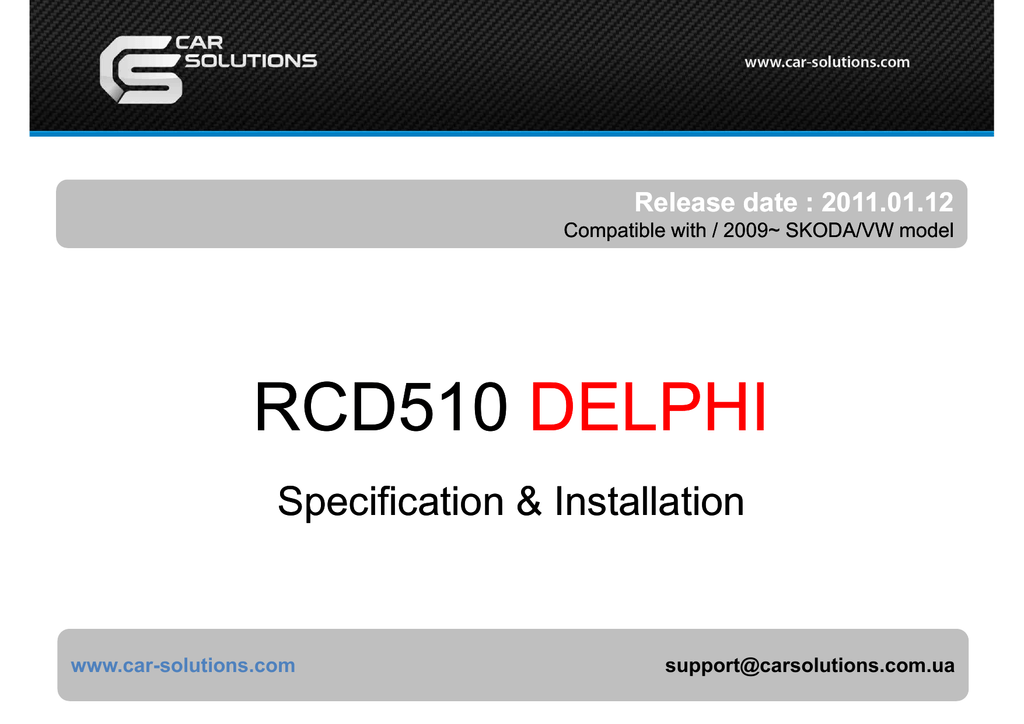 Vw rcd 510 delphi manual pdf