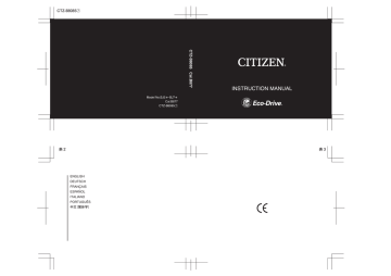 Citizen B877 Instruction manual | Manualzz