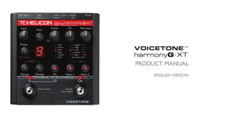 TC-Helicon Harmony GXT Product manual | Manualzz