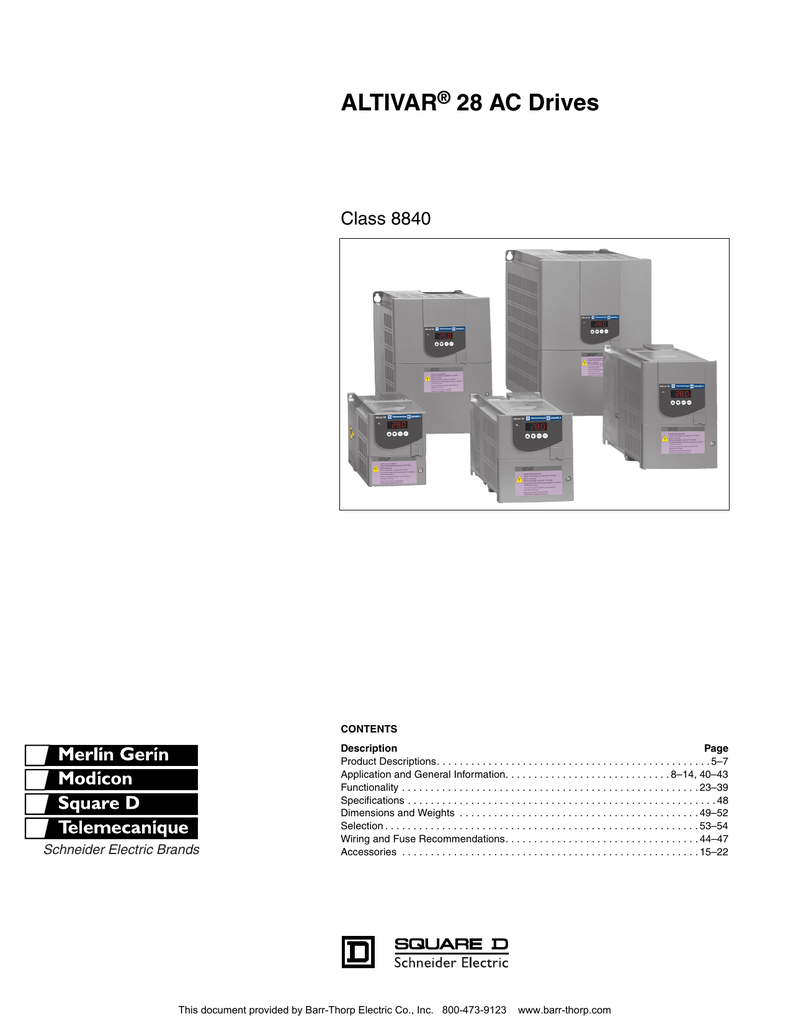 Schneider Altivar 312 Installation Manual