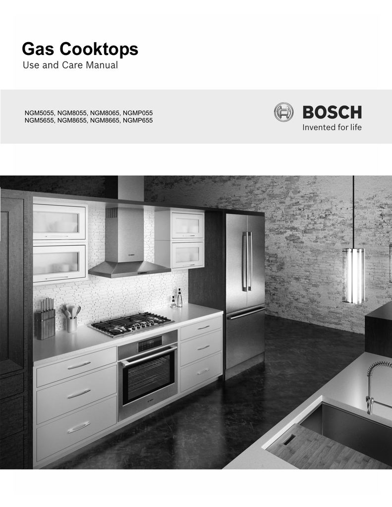 Bosch NGMP655UC/01 Gas Cooktop Instruction manual Manualzz