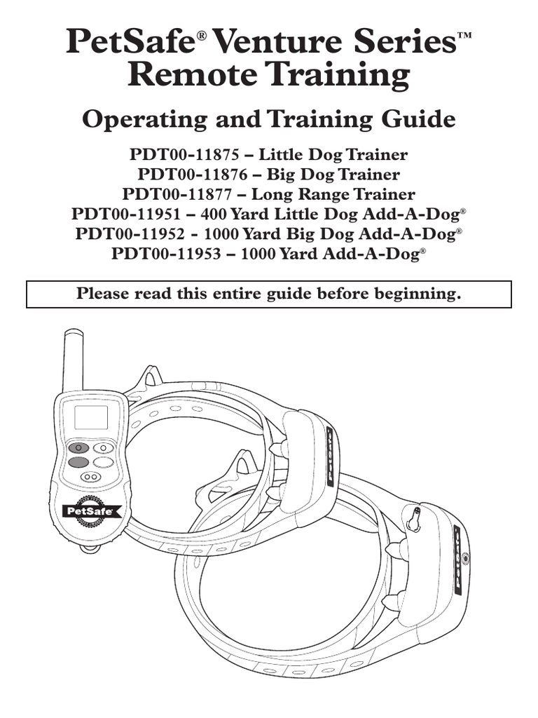 petsafe training collar manual