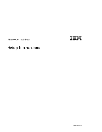 IBM RS/6000 7043 43P Series Setup Instructions | Manualzz