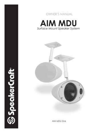 SpeakerCraft AIM MDU One Owner's Manual | Manualzz
