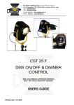 De Sisti Lighting CST 25 F 3452, CST 25 F 3453 User Guide