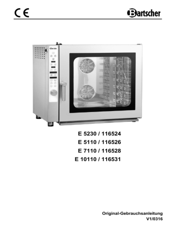 Bartscher 116528 Combi steamer E 7110 Operating instructions | Manualzz