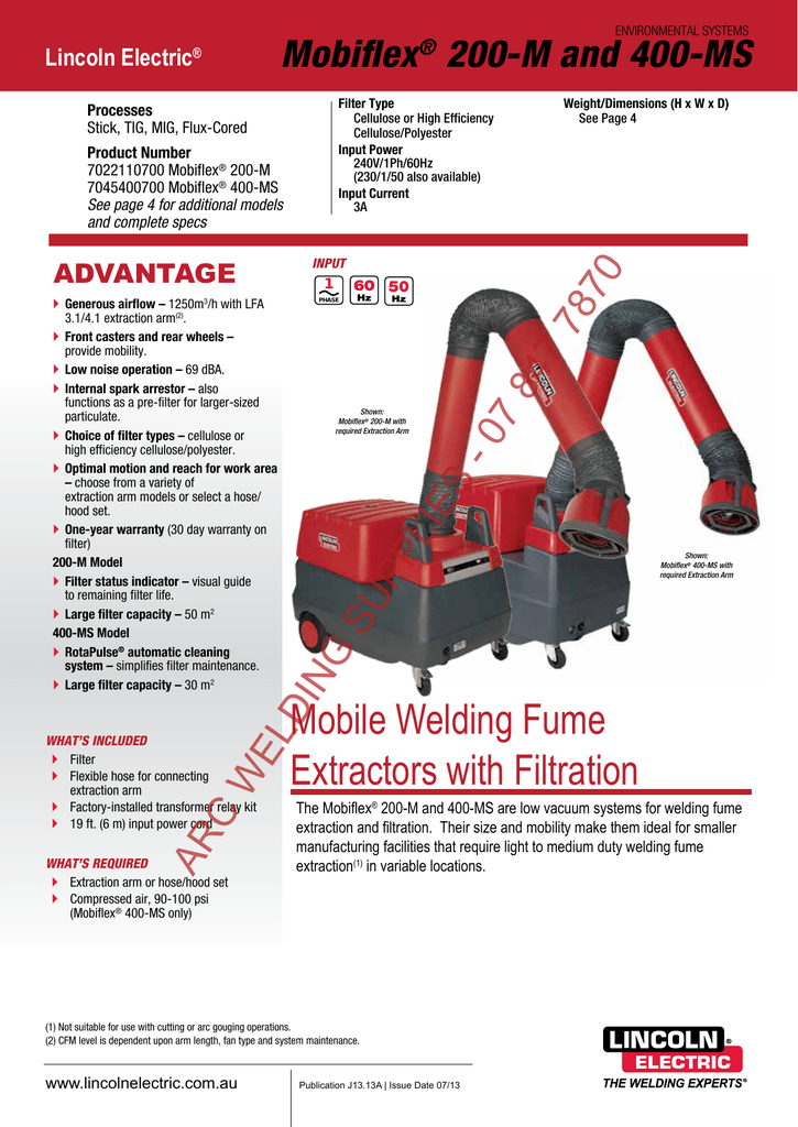 Mobiflex 200M and 400MS AdvAntAge Manualzz