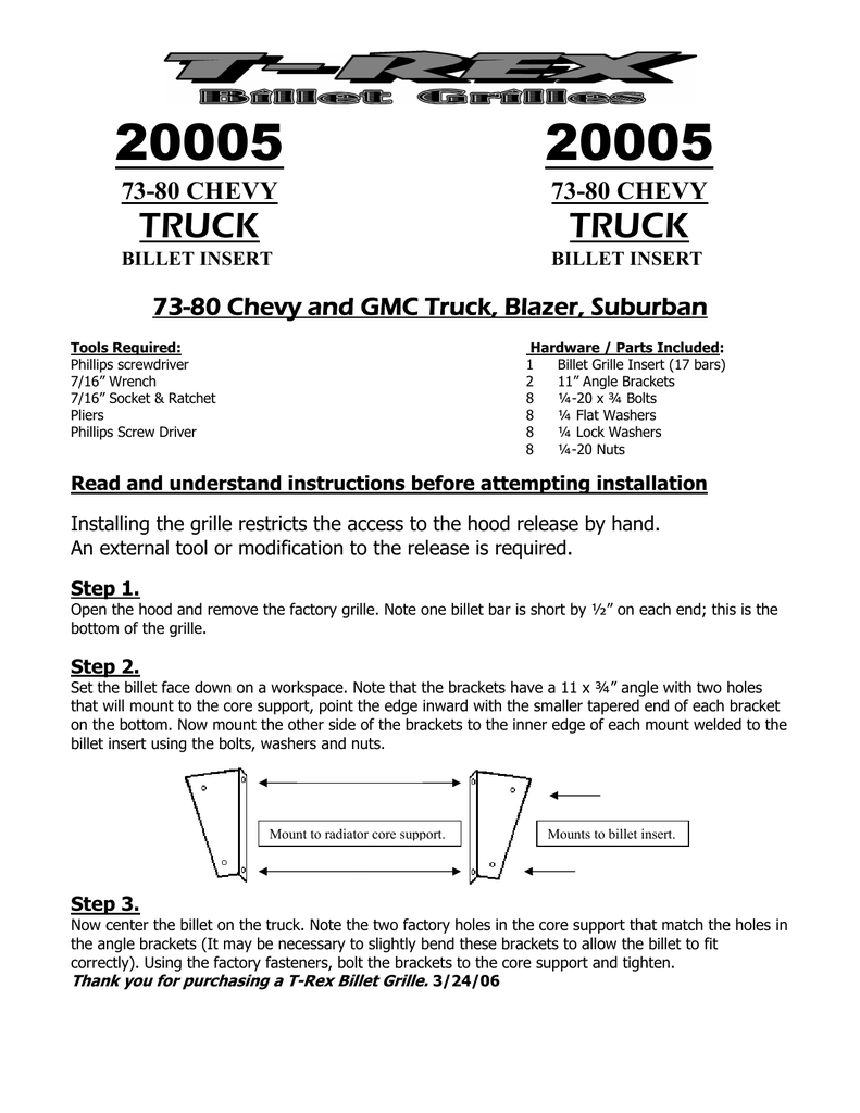 billet grills for chevy trucks on 20005 20005 Truck 73 80 Chevy 73 80 Manualzz
