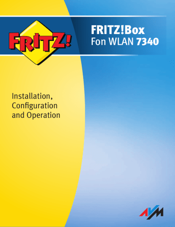 FRITZ WLAN-7340 Owner's Manual | Manualzz