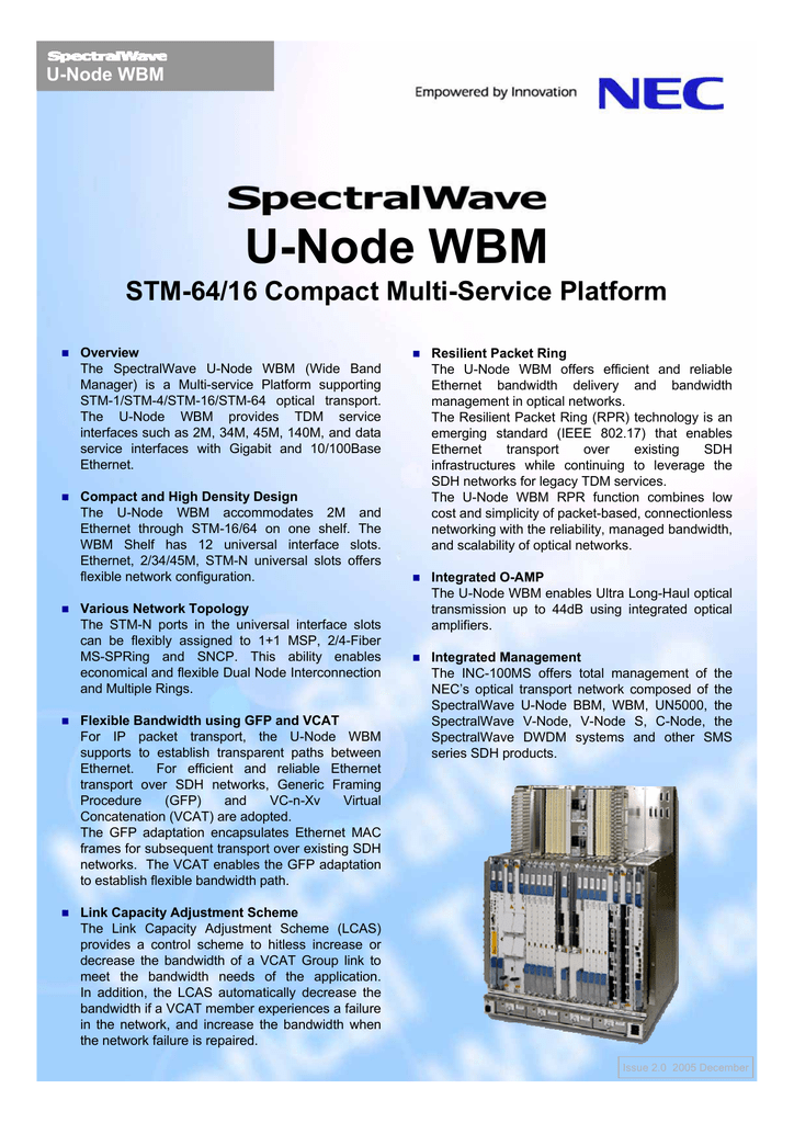 Spectralwave U Node Wbm Manualzz