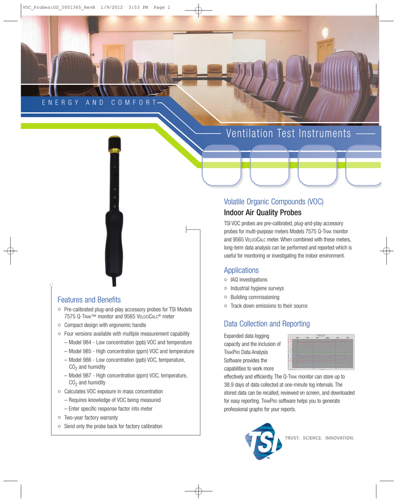 Tsi Voc Probe Specs Manualzz