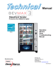 Glassfront Vender BevMax 3 5800-4, 5800-E4 Technical Manual