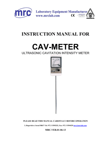 cavitation cav instruction manualzz