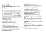 Sound Projections OPT-300 User manual