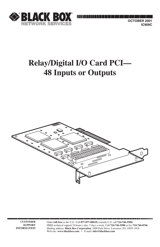 Black Box IC909C manual Manualzz